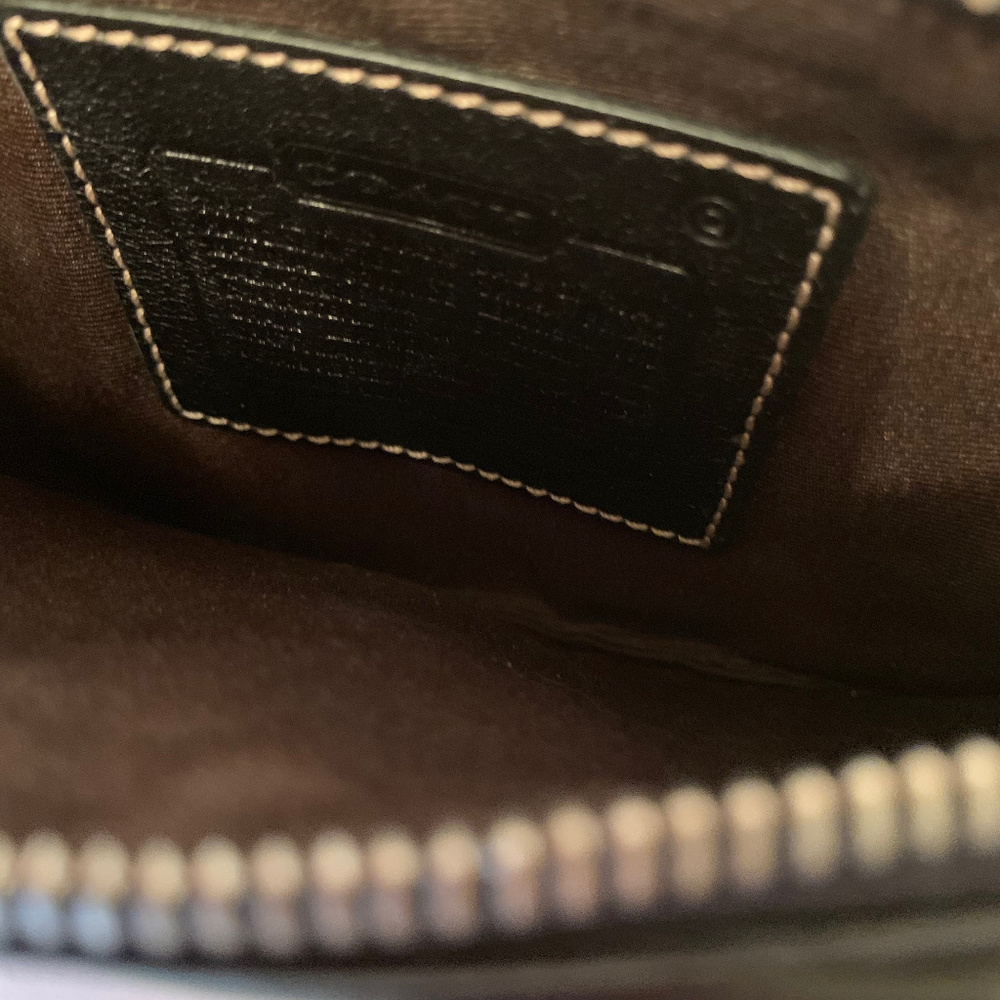 Coach Black Leather Mini Purse/Wristlet - Picture 3 of 3